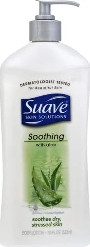 Suave Skin Solutions Body Lotion Soothing With Aloe 18oz